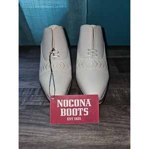 Nocona Womans 6.5 B  Damita Pearl Cowhide Leather  Western Cowboy Boots Ladies